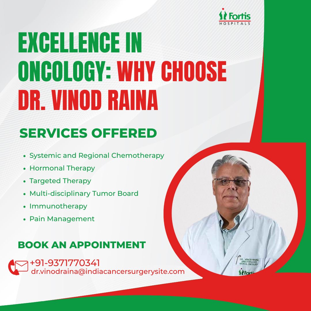 Dr Vinod Raina Best Oncology Doctor in Gurgaon